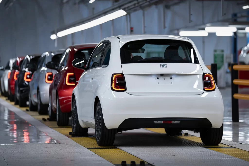 FIAT begins assembling the new 500 Hybrid at Mirafiori in Turin, with full production set for November and over 100000 units annually, marking a major step in electrification.
