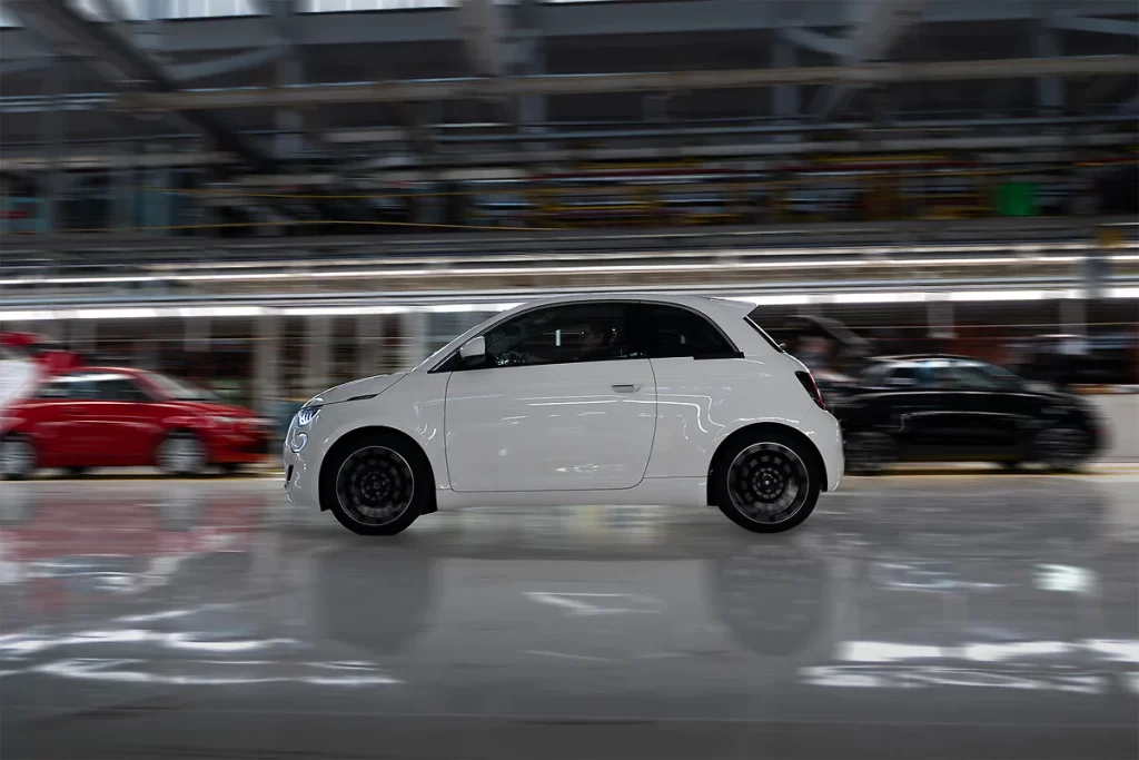 FIAT begins assembling the new 500 Hybrid at Mirafiori in Turin, with full production set for November and over 100000 units annually, marking a major step in electrification.