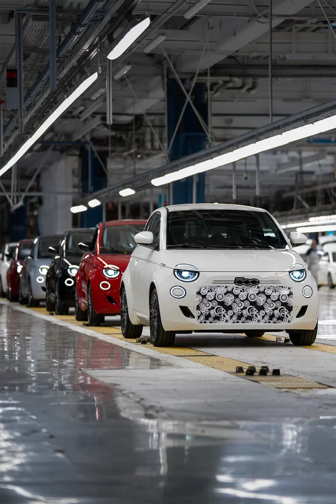 FIAT begins assembling the new 500 Hybrid at Mirafiori in Turin, with full production set for November and over 100000 units annually, marking a major step in electrification.