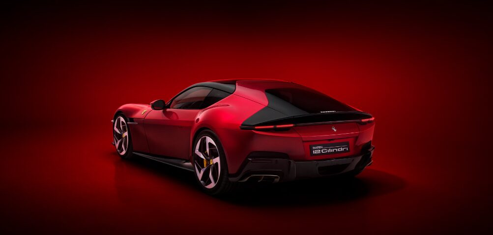 Ferrari 12Cilindri and Spider models win the iF Design Gold Award in Berlin, praised for their blend of heritage, innovation, and aerodynamic excellence in automotive design.