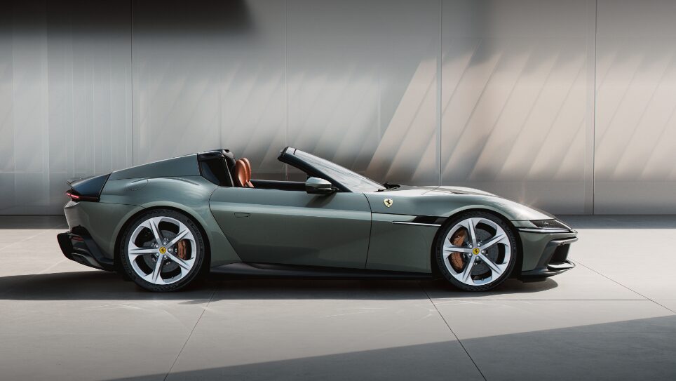 Ferrari 12Cilindri and Spider models win the iF Design Gold Award in Berlin, praised for their blend of heritage, innovation, and aerodynamic excellence in automotive design.