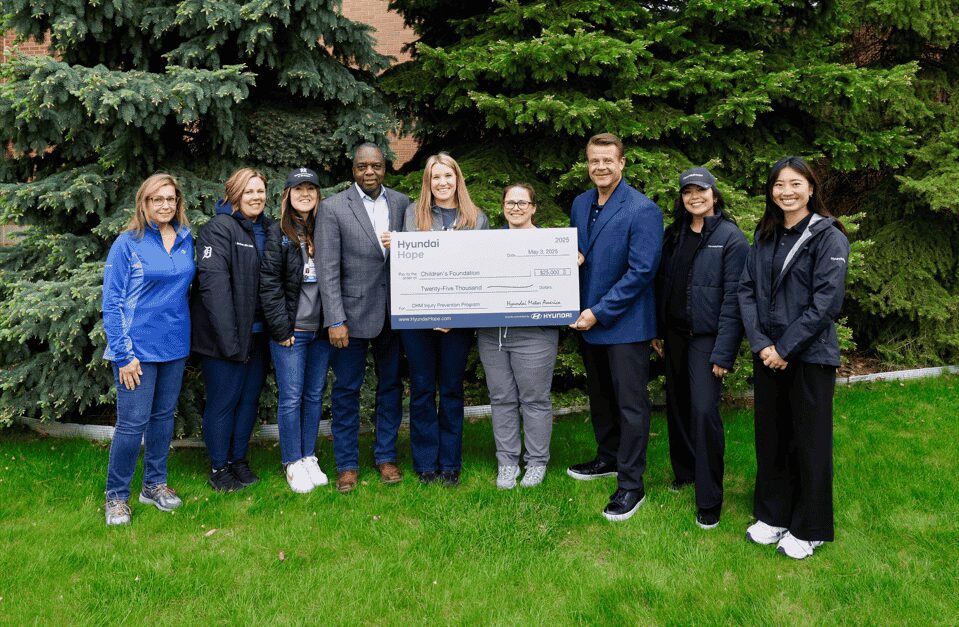 Hyundai donates $25,000 to Children’s Hospital of Michigan to support car seat safety education, helping families across Metro Detroit protect children on the road.