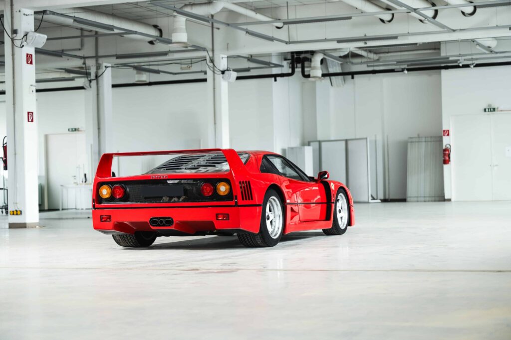 A rare 1989 Ferrari F40 with only 10,749 miles is set to sell for £2.3m at RM Sotheby’s Milan auction, potentially breaking the record for this iconic supercar.