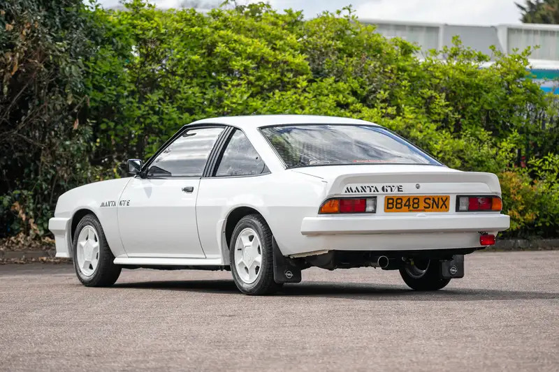 A 1985 Opel Manta GT/E once worth £6,000 is now listed for £40,000 due to its rare condition, low mileage, and classic status ahead of auction on May 17.