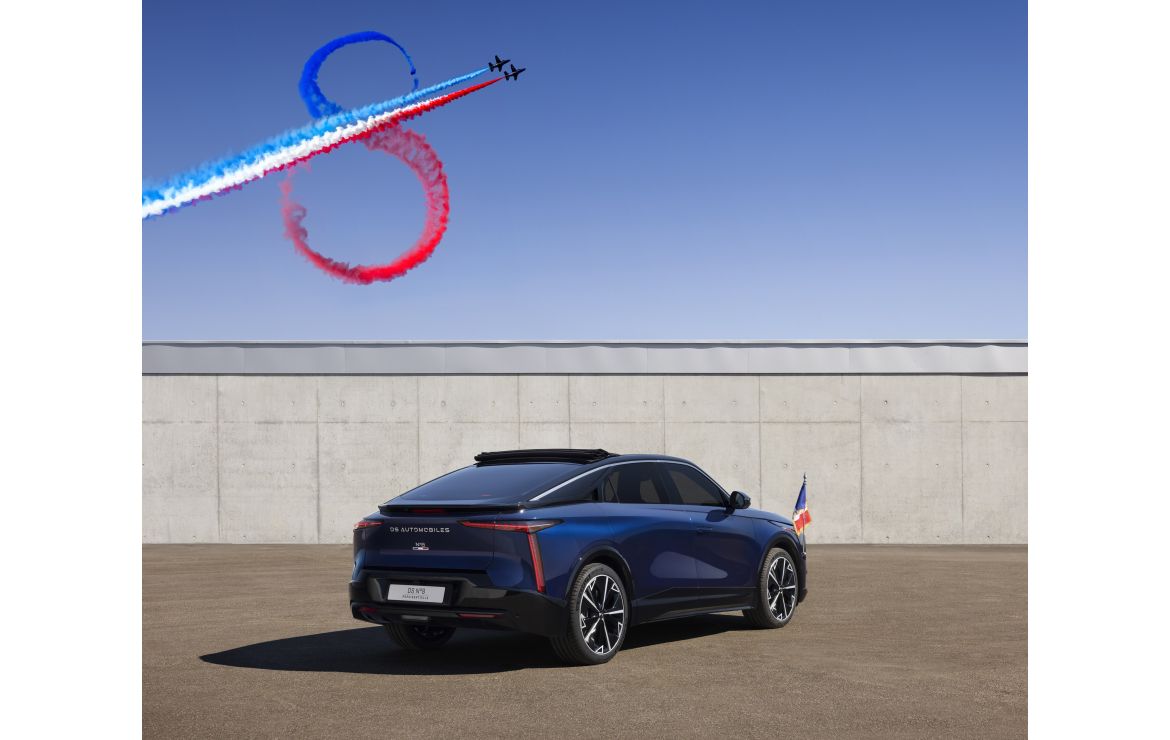 Unveiled for May 8 Armistice Day, the all-electric Presidential DS N°8 joins France’s official fleet, blending innovation, luxury, and heritage ahead of its 2025 launch.