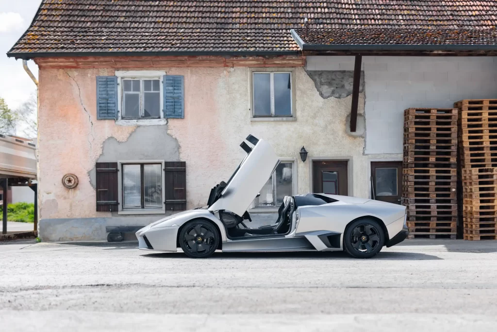 A rare 2010 Lamborghini Reventón Roadster, inspired by the F-15 jet and capable of 211mph, is up for sale at £1.3m with only 2,500 miles and just 15 ever made.