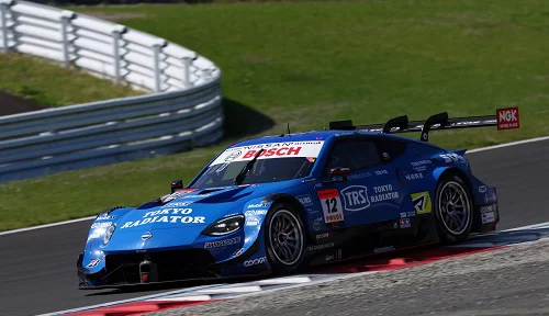 Three Nissan Z NISMO GT500 cars finished in the top 10 at SUPER GT Round 2 in Fuji, led by the #12 Z in 4th place after a strong drive and late-race charge.