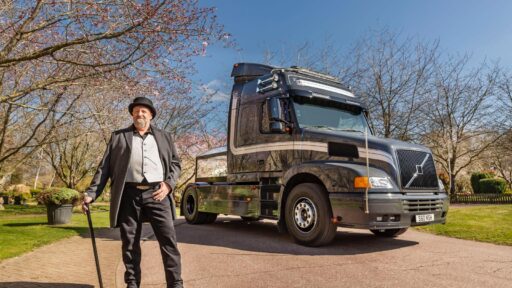 Trucker Niall Hutchingson turns his Volvo NH12 into a hearse for £1,000 funeral rides, offering lorry lovers one final journey with his unique service, End of the Line.